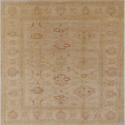 Square Machine Washable Industrial Modern Light Copper Gold Rug, wshurb2946