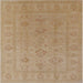 Square Mid-Century Modern Light Copper Gold Oriental Rug, urb2946