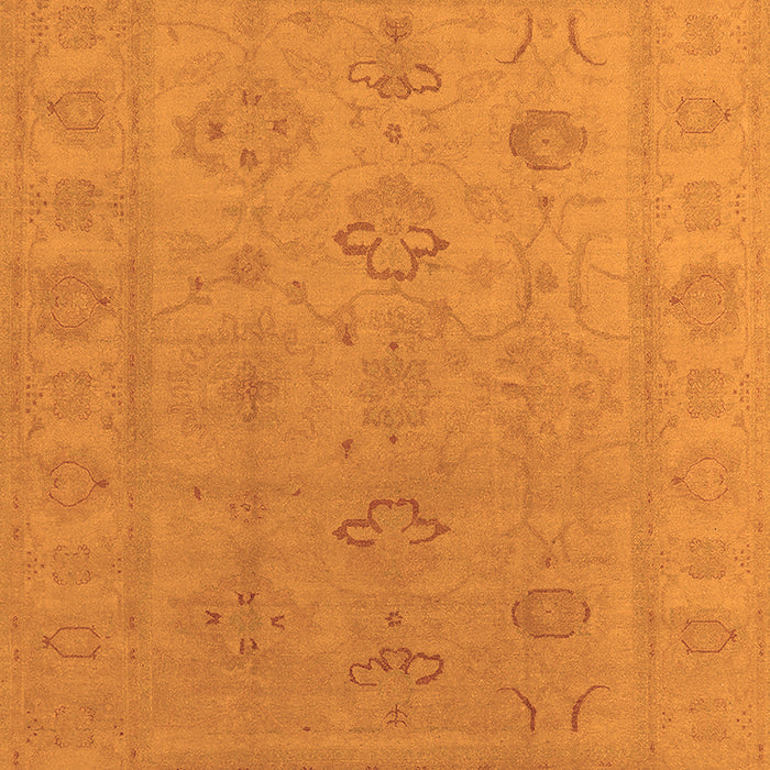 Machine Washable Oriental Orange Traditional Area Rugs, wshurb2946org