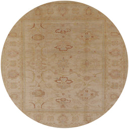 Round Machine Washable Industrial Modern Light Copper Gold Rug, wshurb2946