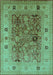 Oriental Turquoise Traditional Rug, urb2947turq