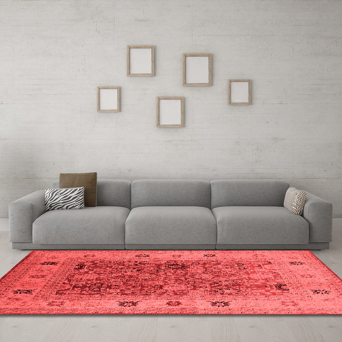 Traditional Red Washable Rugs