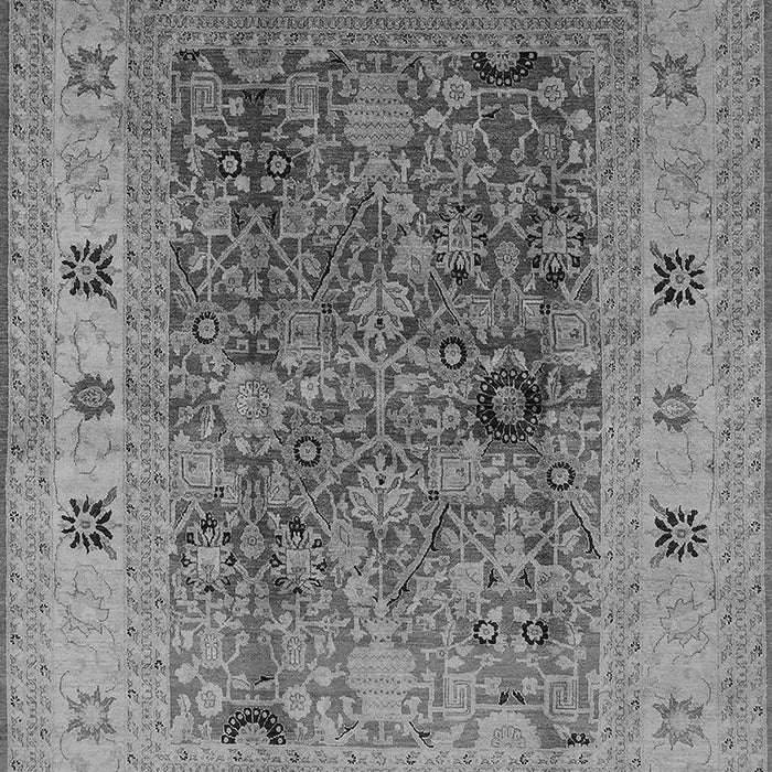 Machine Washable Oriental Gray Traditional Rug, wshurb2947gry