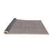 Sideview of Mid-Century Modern Silver Pink Solid Rug, urb2948