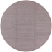 Round Mid-Century Modern Silver Pink Solid Rug, urb2948