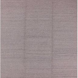Square Mid-Century Modern Silver Pink Solid Rug, urb2948