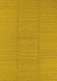 Solid Yellow Modern Rug, urb2948yw