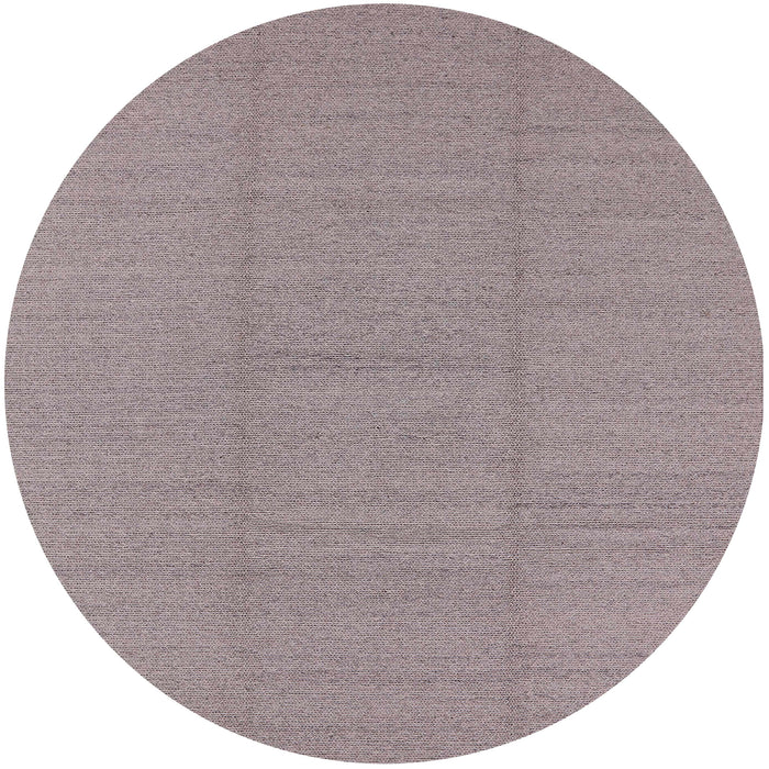 Round Machine Washable Industrial Modern Silver Pink Rug, wshurb2948