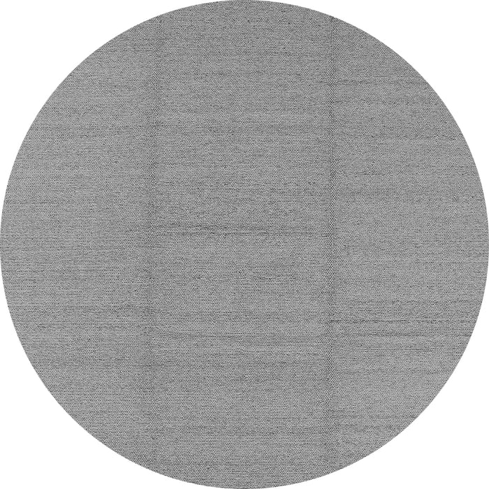 Round Solid Gray Modern Rug, urb2948gry