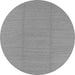 Round Solid Gray Modern Rug, urb2948gry