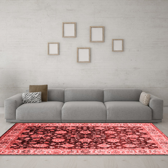 Traditional Red Washable Rugs