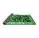 Sideview of Oriental Emerald Green Traditional Rug, urb2949emgrn