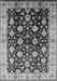 Machine Washable Oriental Gray Traditional Rug, wshurb2949gry