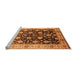 Sideview of Machine Washable Oriental Orange Traditional Area Rugs, wshurb2949org