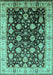 Oriental Turquoise Traditional Rug, urb2949turq