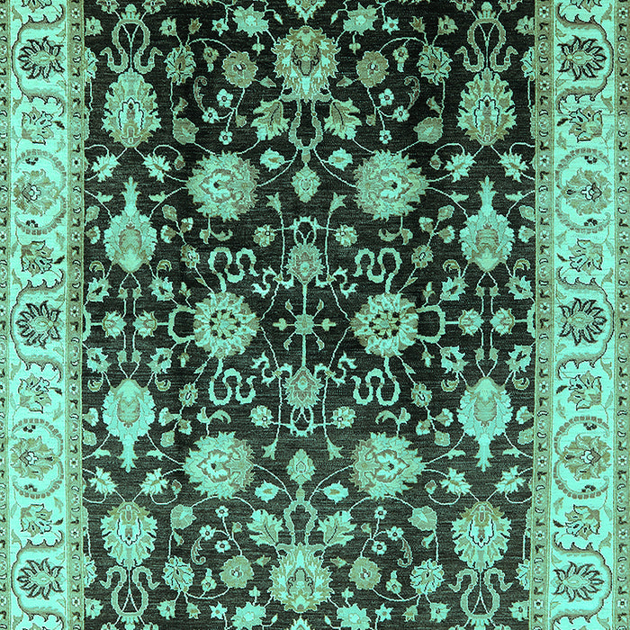 Oriental Turquoise Traditional Rug, urb2949turq