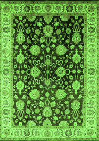 Oriental Green Traditional Rug, urb2949grn