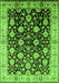 Oriental Green Traditional Rug, urb2949grn