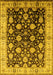 Oriental Yellow Traditional Rug, urb2949yw