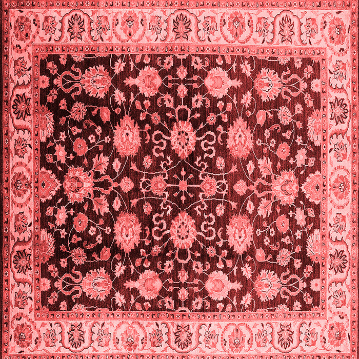 Machine Washable Oriental Red Traditional Rug, wshurb2949red