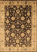 Machine Washable Oriental Brown Traditional Rug, wshurb2949brn