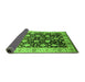 Sideview of Oriental Green Traditional Rug, urb2949grn