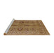 Sideview of Machine Washable Industrial Modern Dark Bisque Brown Rug, wshurb2950