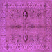 Square Oriental Purple Traditional Rug, urb2950pur