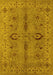 Oriental Yellow Traditional Rug, urb2950yw