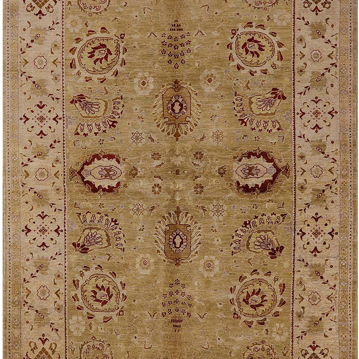 Mid-Century Modern Dark Bisque Brown Oriental Rug, urb2950