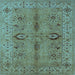 Square Oriental Light Blue Traditional Rug, urb2950lblu