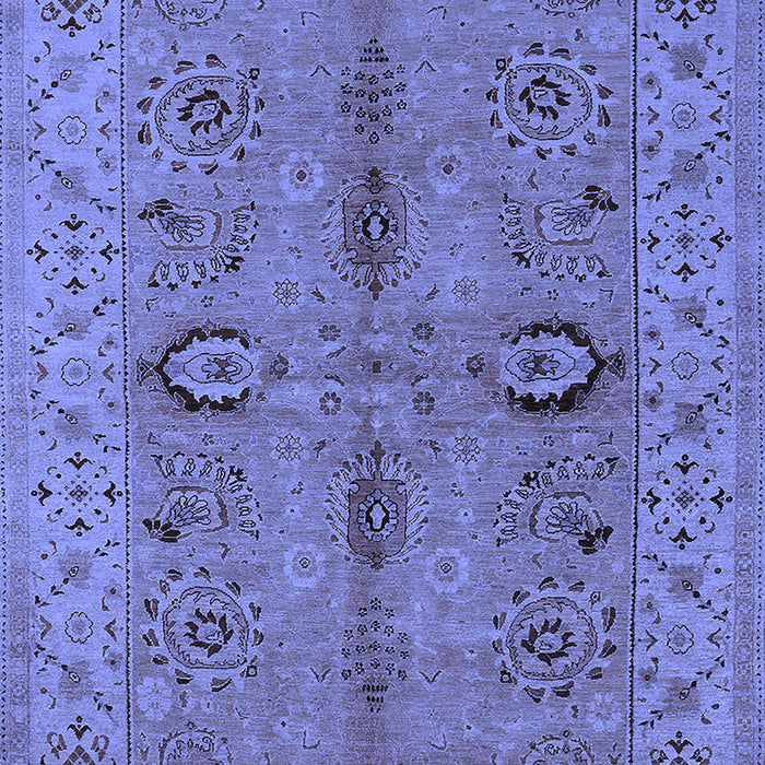 Machine Washable Oriental Blue Traditional Rug, wshurb2950blu