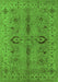 Oriental Green Traditional Rug, urb2950grn