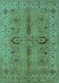 Oriental Turquoise Traditional Rug, urb2950turq