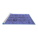 Sideview of Machine Washable Oriental Blue Traditional Rug, wshurb2950blu