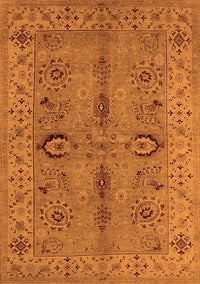 Oriental Orange Traditional Rug, urb2950org