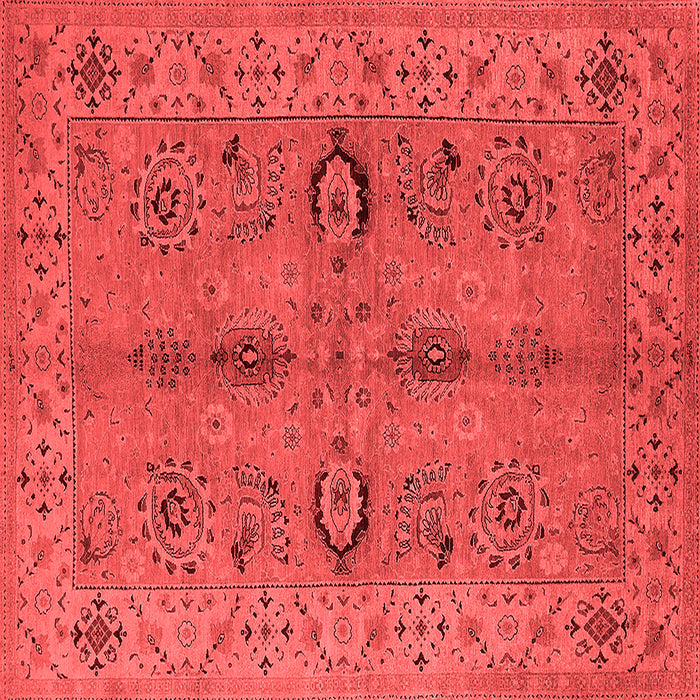 Machine Washable Oriental Red Traditional Rug, wshurb2950red