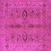 Square Oriental Pink Traditional Rug, urb2950pnk