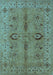 Oriental Light Blue Traditional Rug, urb2950lblu