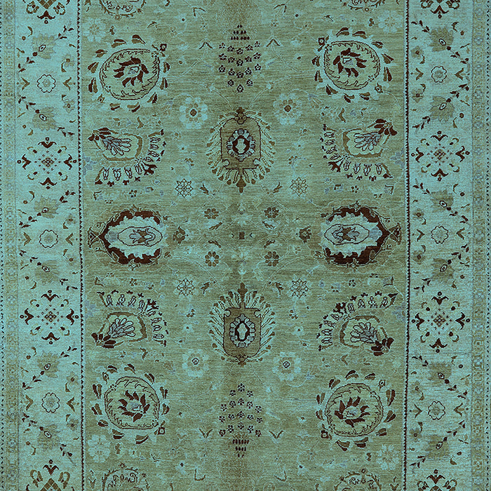Oriental Light Blue Traditional Rug, urb2950lblu
