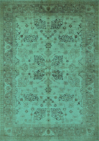 Oriental Turquoise Traditional Rug, urb2951turq