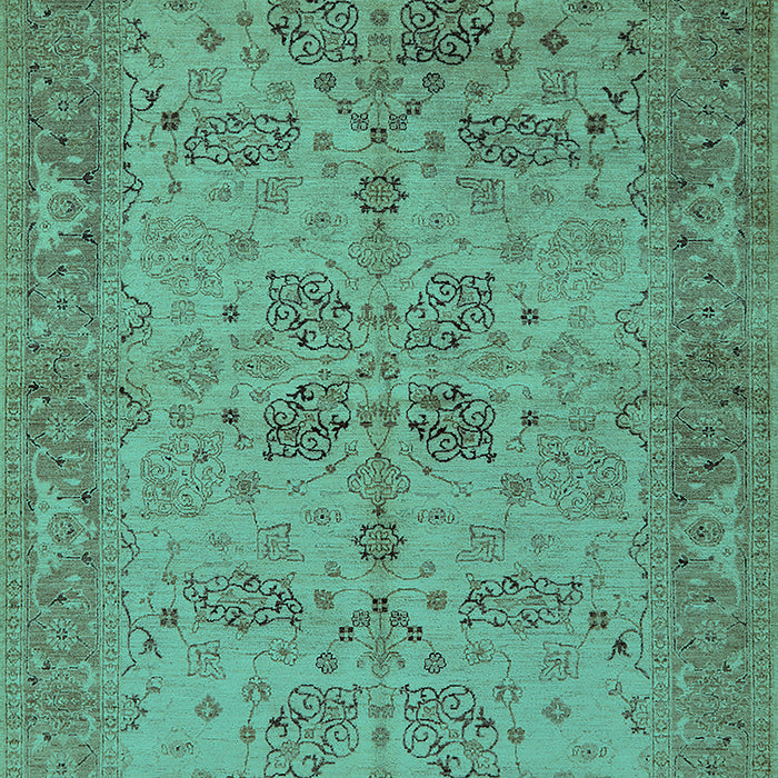 Oriental Turquoise Traditional Rug, urb2951turq