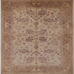 Square Machine Washable Industrial Modern Light Copper Gold Rug, wshurb2951