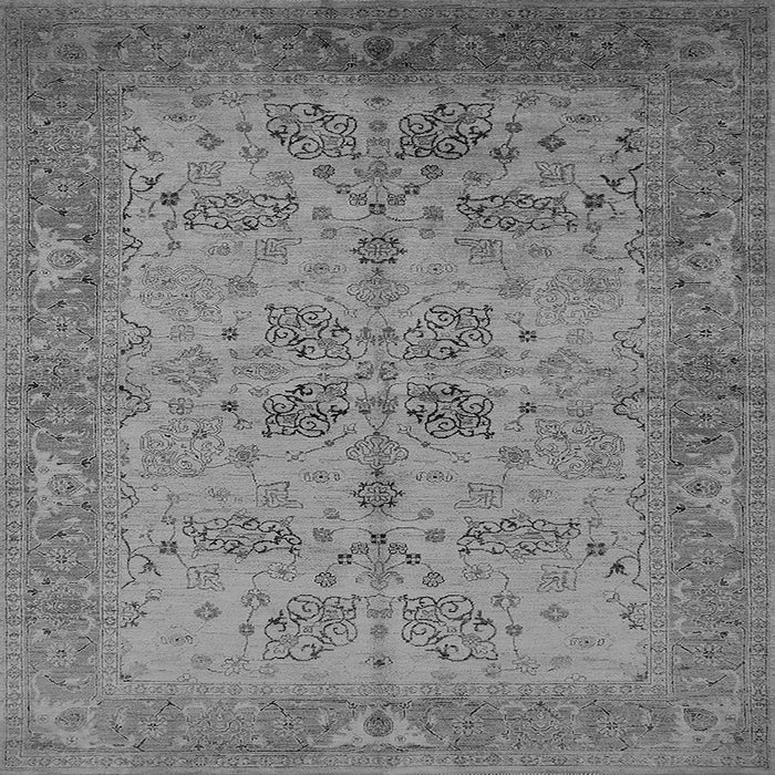 Square Oriental Gray Traditional Rug, urb2951gry