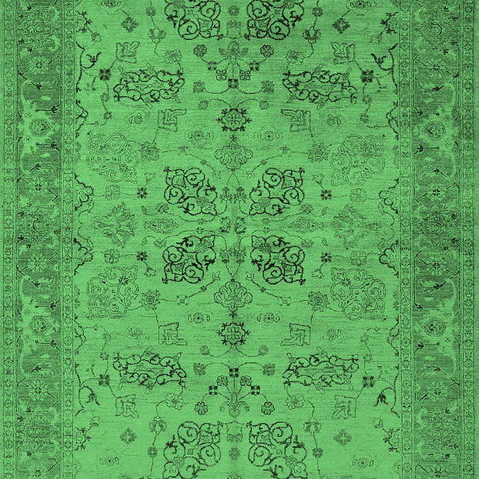 Oriental Emerald Green Traditional Rug, urb2951emgrn