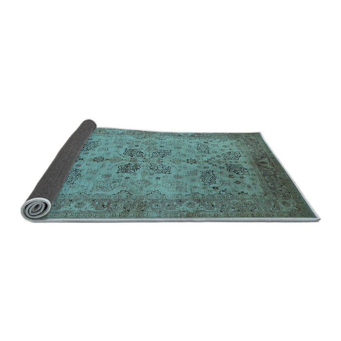 Sideview of Oriental Light Blue Traditional Rug, urb2951lblu