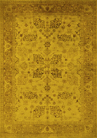 Oriental Yellow Traditional Rug, urb2951yw