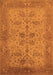 Oriental Orange Traditional Rug, urb2951org