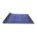 Sideview of Oriental Blue Traditional Rug, urb2951blu