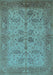 Oriental Light Blue Traditional Rug, urb2951lblu